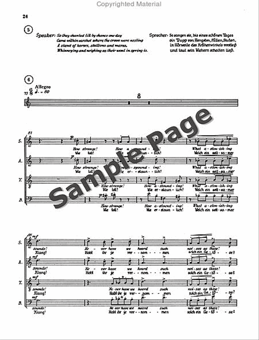 Henze Moralities(1967) Chor.score 4-Part scores gallery preview page 27