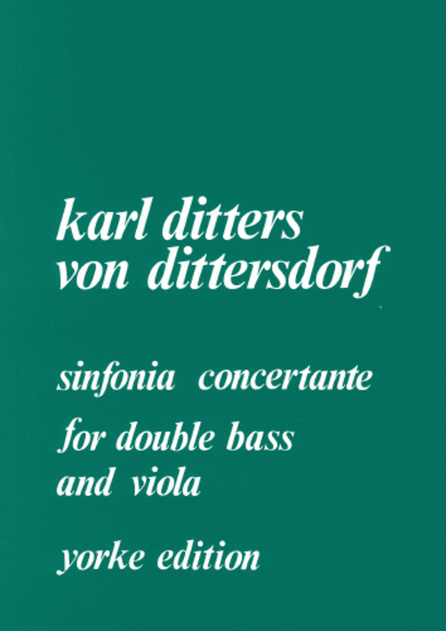 Sinfonia Concertante. Viola and DB