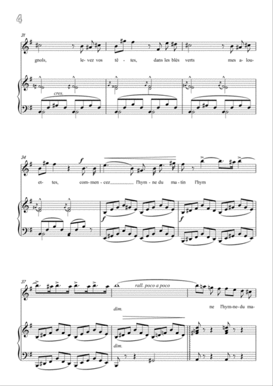 Meyerbeer-Fantaisie in G Major,for Voice and Piano Voice Solo scores gallery preview page 6