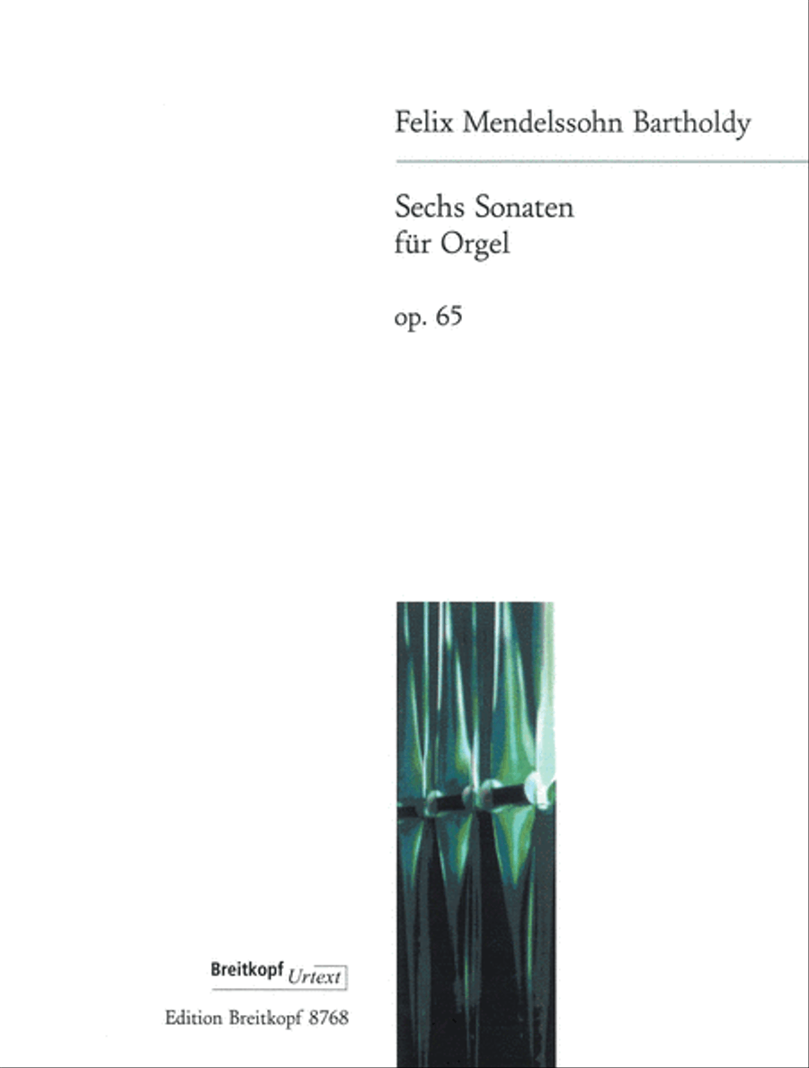 6 Sonatas Op. 65 Organ scores gallery preview page 1