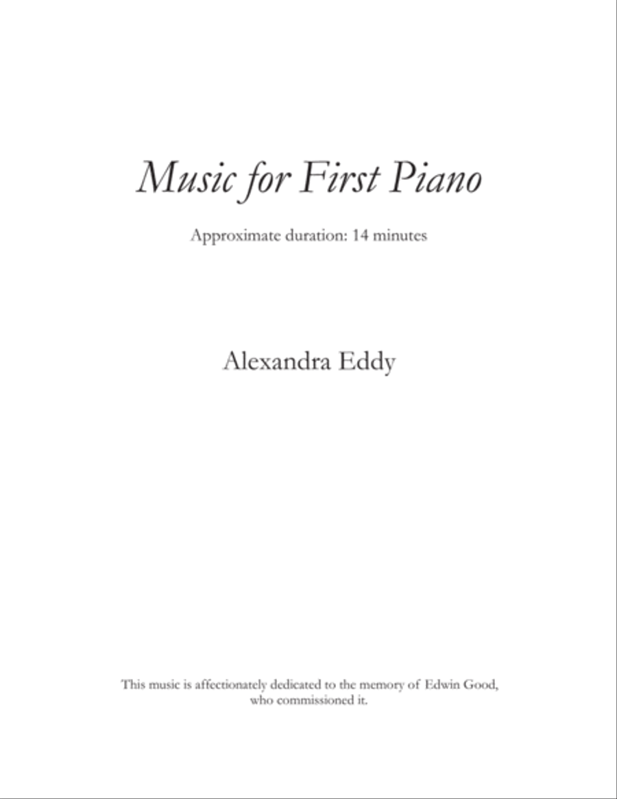 Music for First Piano Piano Solo scores gallery preview page 1