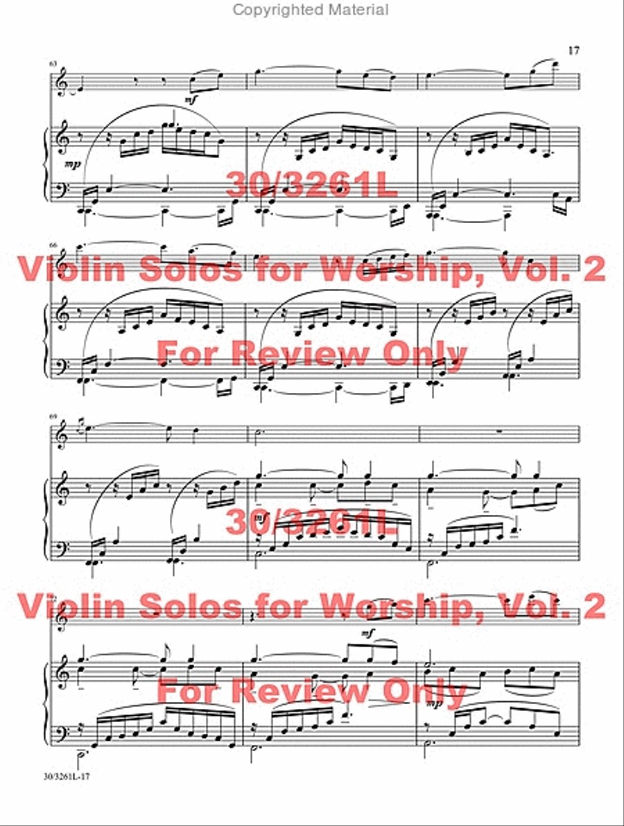 Violin Solos for Worship, Vol. 2 image number null