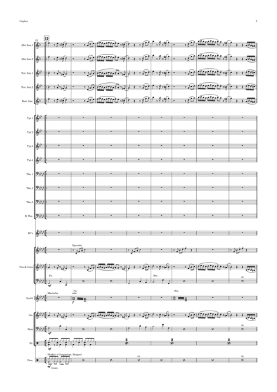 Gopher Jazz Ensemble scores gallery preview page 5