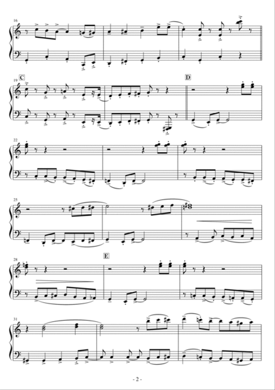 Baby Face Easy Piano scores gallery preview page 2