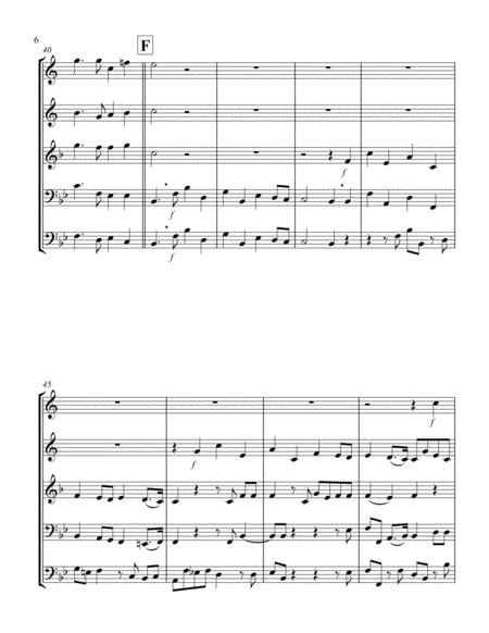 Hallelujah (from "Messiah") (Bb) (Brass Quintet - 2 Trp, 1 Hrn, 1 Trb, 1 Tuba)
