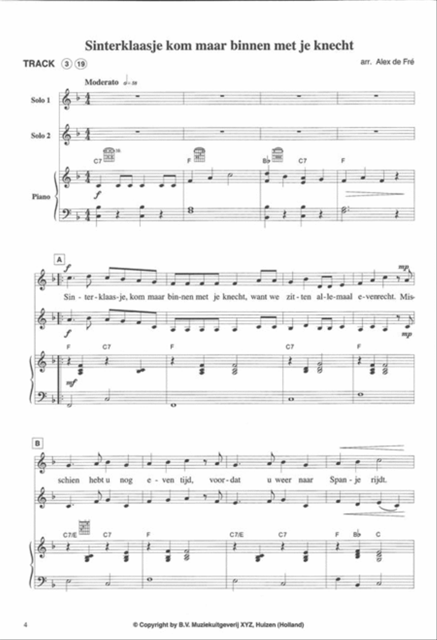 Sinterklaas Duettenboek B.C. Bassoon scores gallery preview page 2