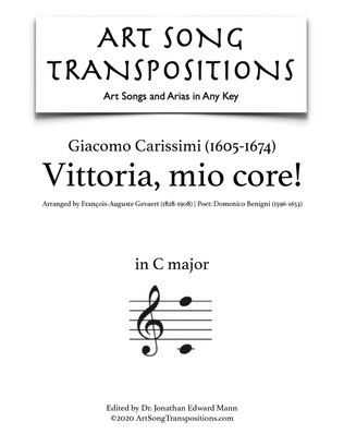 CARISSIMI: Vittoria, vittoria (transposed to C major)