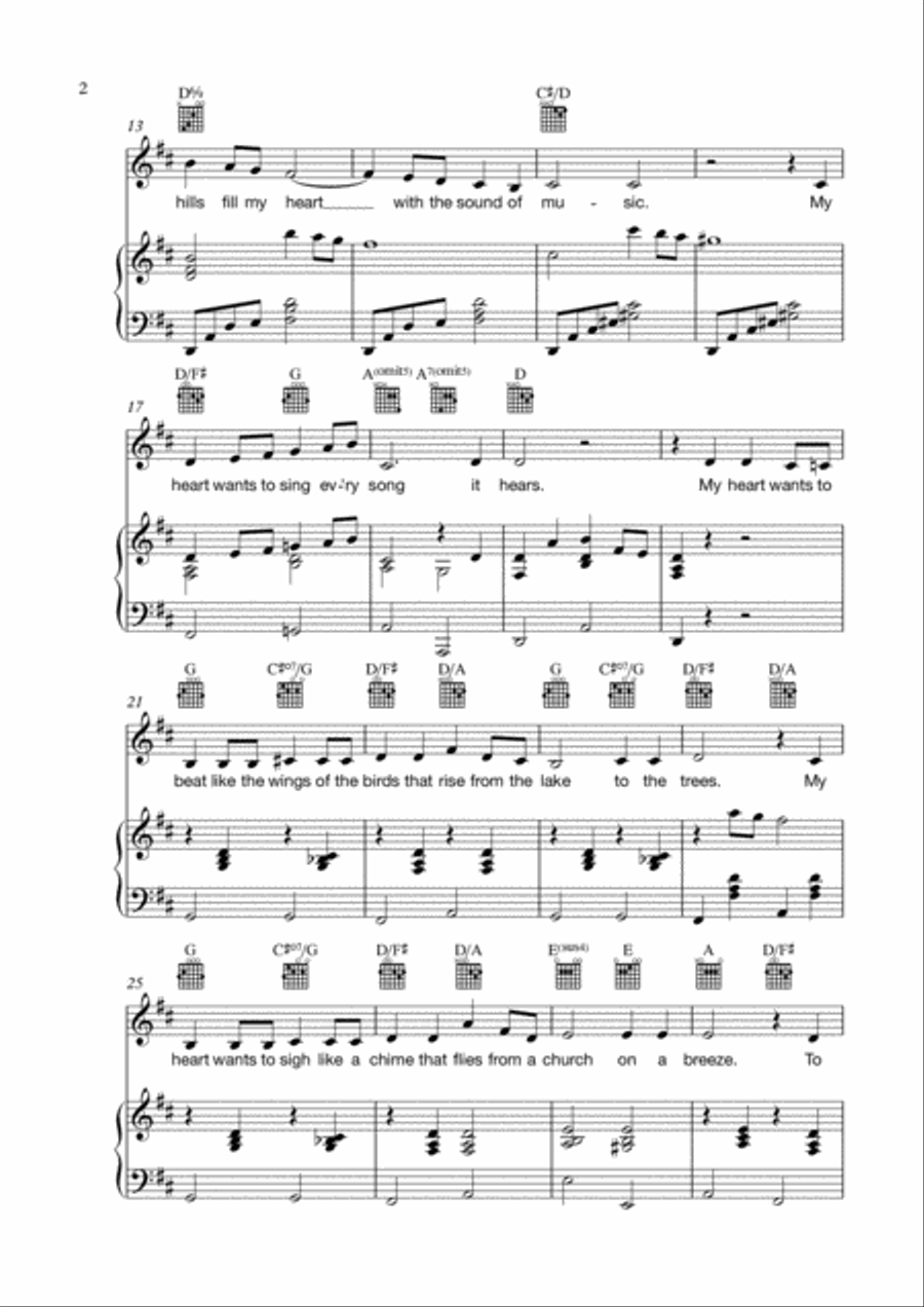 The Sound Of Music Voice scores gallery preview page 2