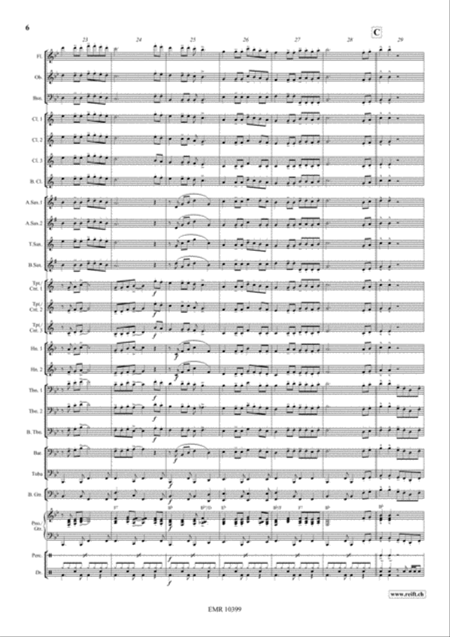 She'll Be Coming Round The Mountain Concert Band scores gallery preview page 7