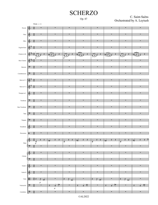 C. Saint- Saëns - SCHERZO Op. 87, Orchestrated by A. Leytush