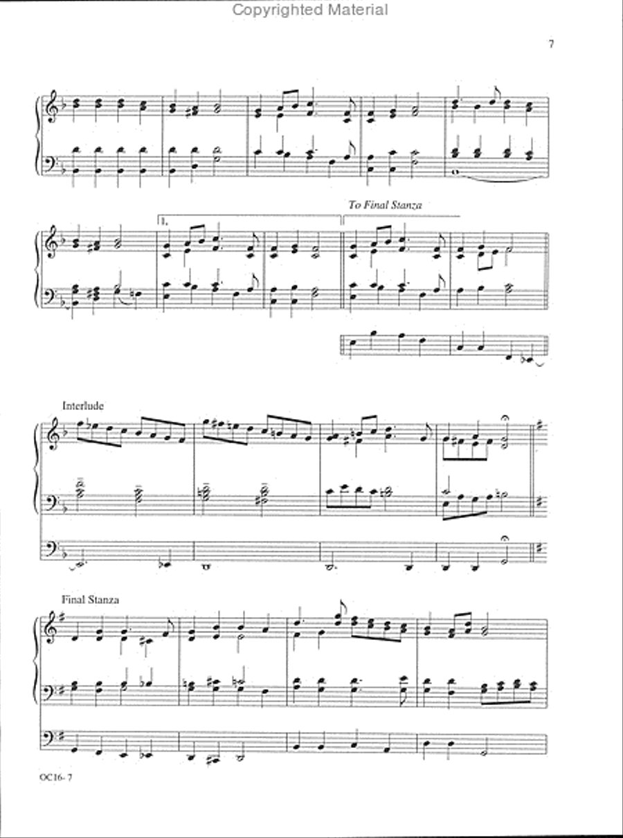 The Last Verse for Christmas Organ scores gallery preview page 5