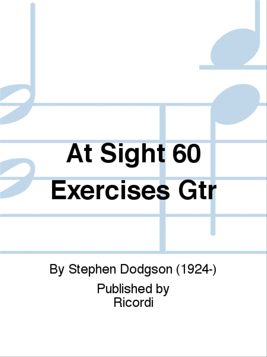 At Sight 60 Exercises Gtr Guitar scores gallery preview page 1