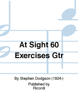 Book cover for At Sight 60 Exercises Gtr