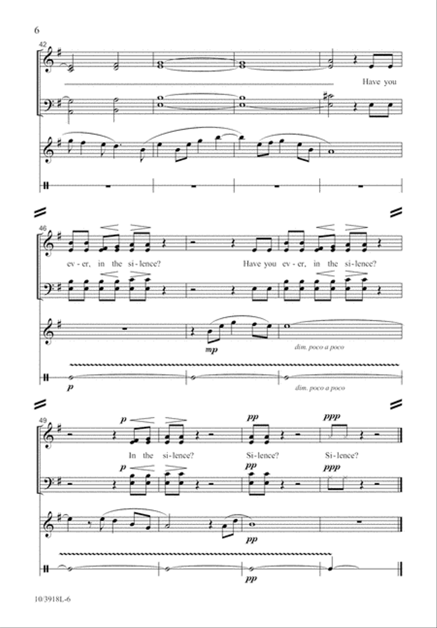 In the Silence 4-Part scores gallery preview page 6