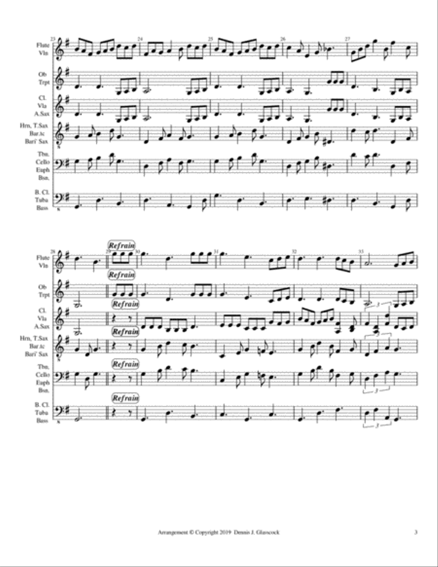I Must Tell Jesus (Inst. Ensemble) Large Ensemble scores gallery preview page 3