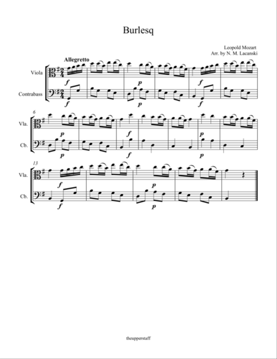 Burlesq String Duet scores gallery preview page 1