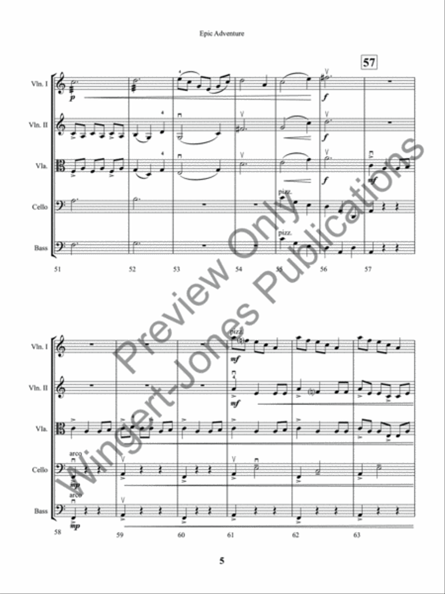 Epic Adventure String Orchestra scores gallery preview page 8