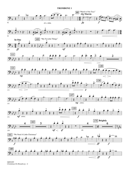 Christmas on Broadway - Trombone 1