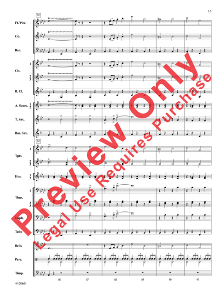 March America Concert Band scores gallery preview page 16