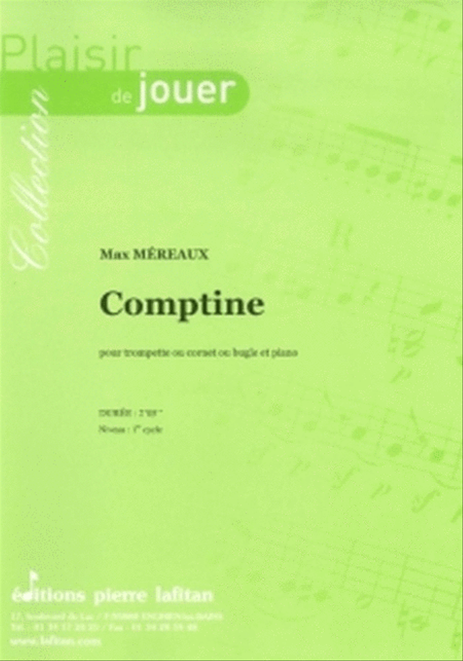 Comptine Trumpet Solo scores gallery preview page 1