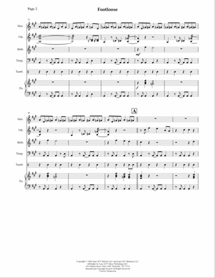 Footloose Percussion Ensemble scores gallery preview page 4