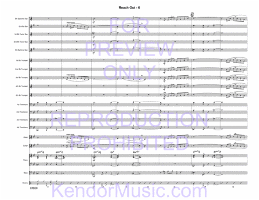 Reach Out Reach Out Jazz Ensemble scores gallery preview page 8