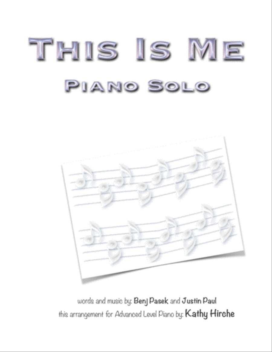 This Is Me Piano Solo scores gallery preview page 1