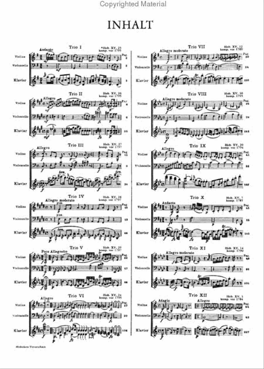 Trios - Volume 1 Trios - Volume 1 Piano Trio scores gallery preview page 2