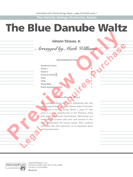 The Blue Danube Waltz image number null