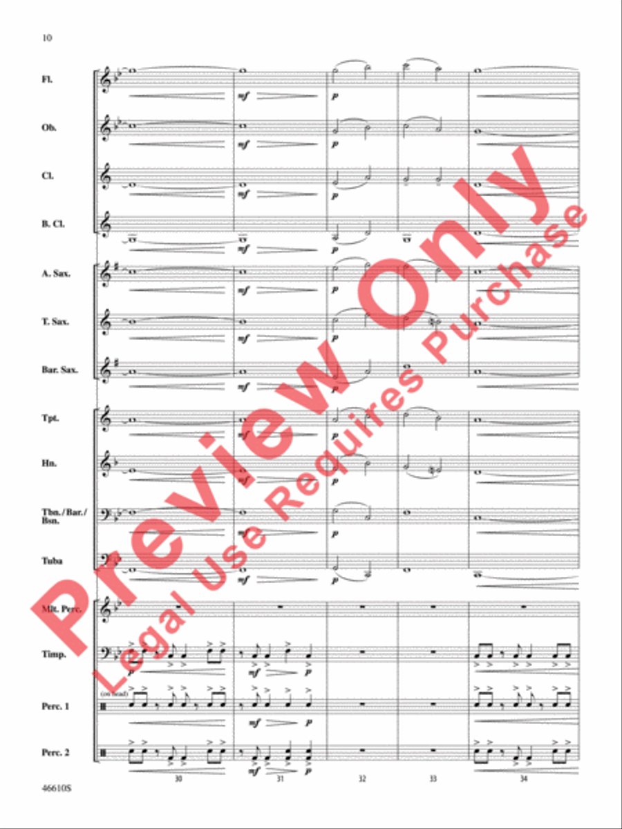 Sahara Adventure Concert Band scores gallery preview page 11