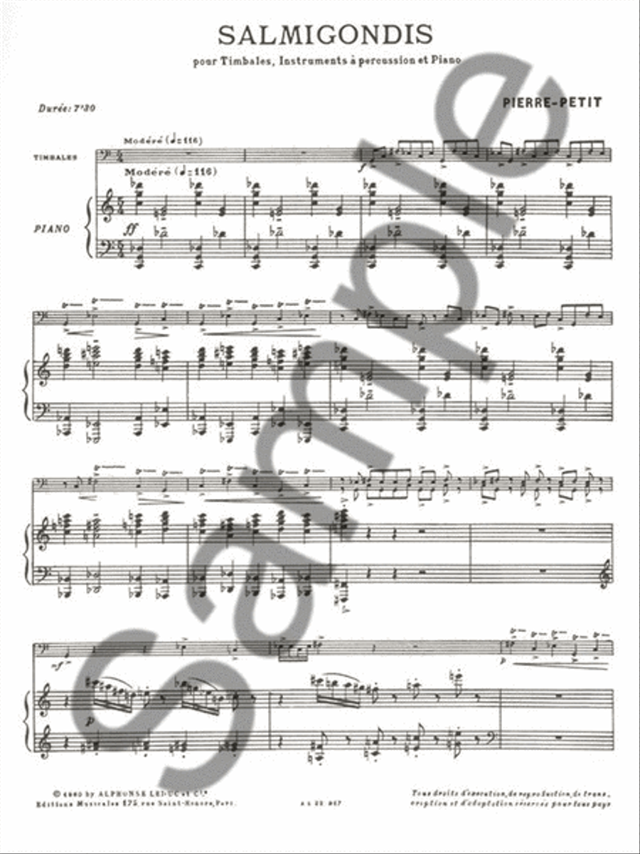 Salmigondis Percussion scores gallery preview page 2