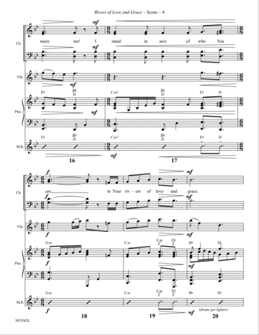 Rivers of Love and Grace - Instrumental Ensemble Score and Parts Choir scores gallery preview page 6