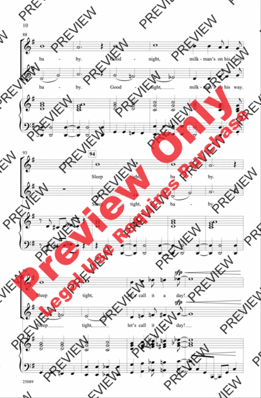 Lullaby of Broadway (and Forty-Second Street) 2-Part scores gallery preview page 10