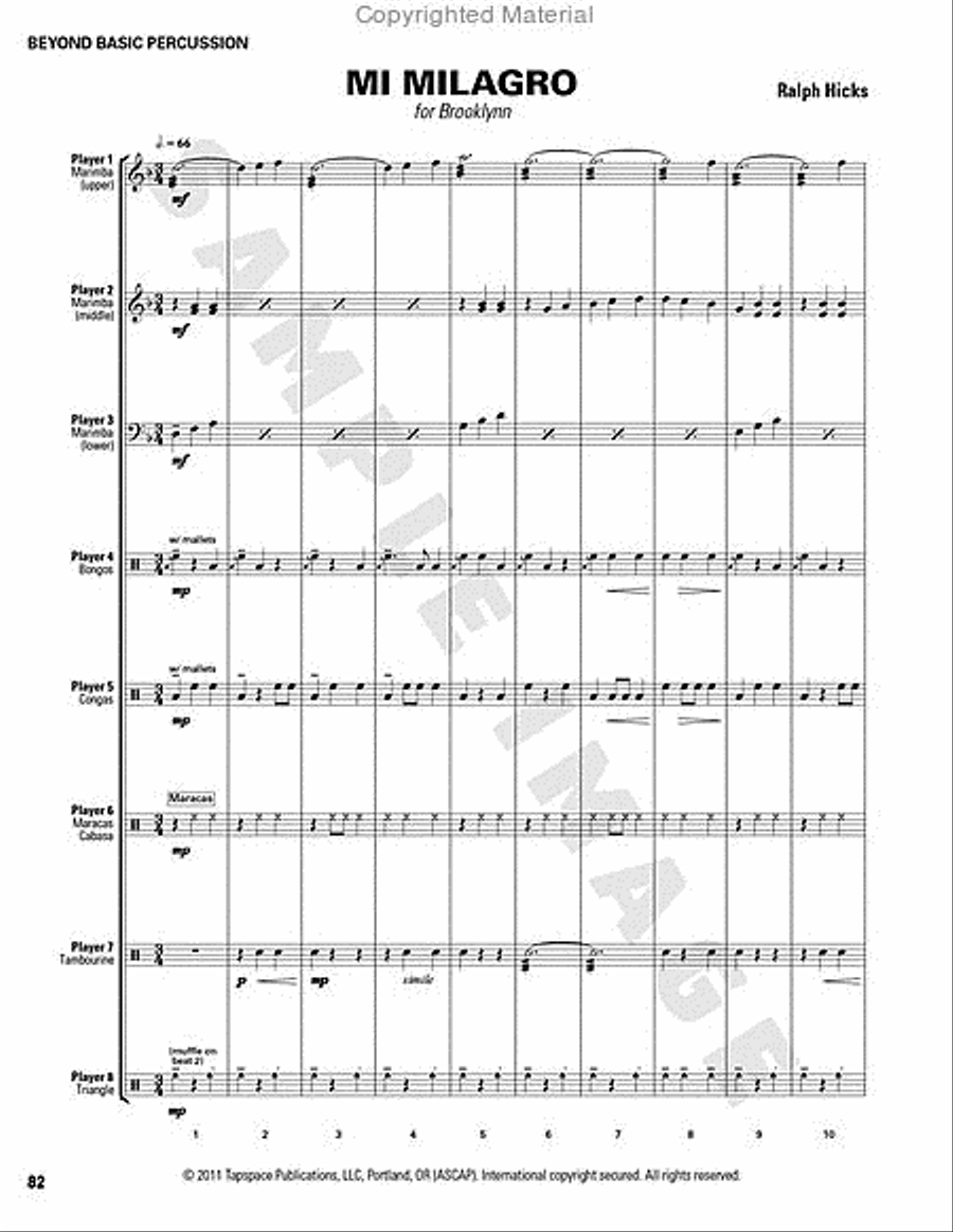 Beyond Basic Percussion Percussion scores gallery preview page 33