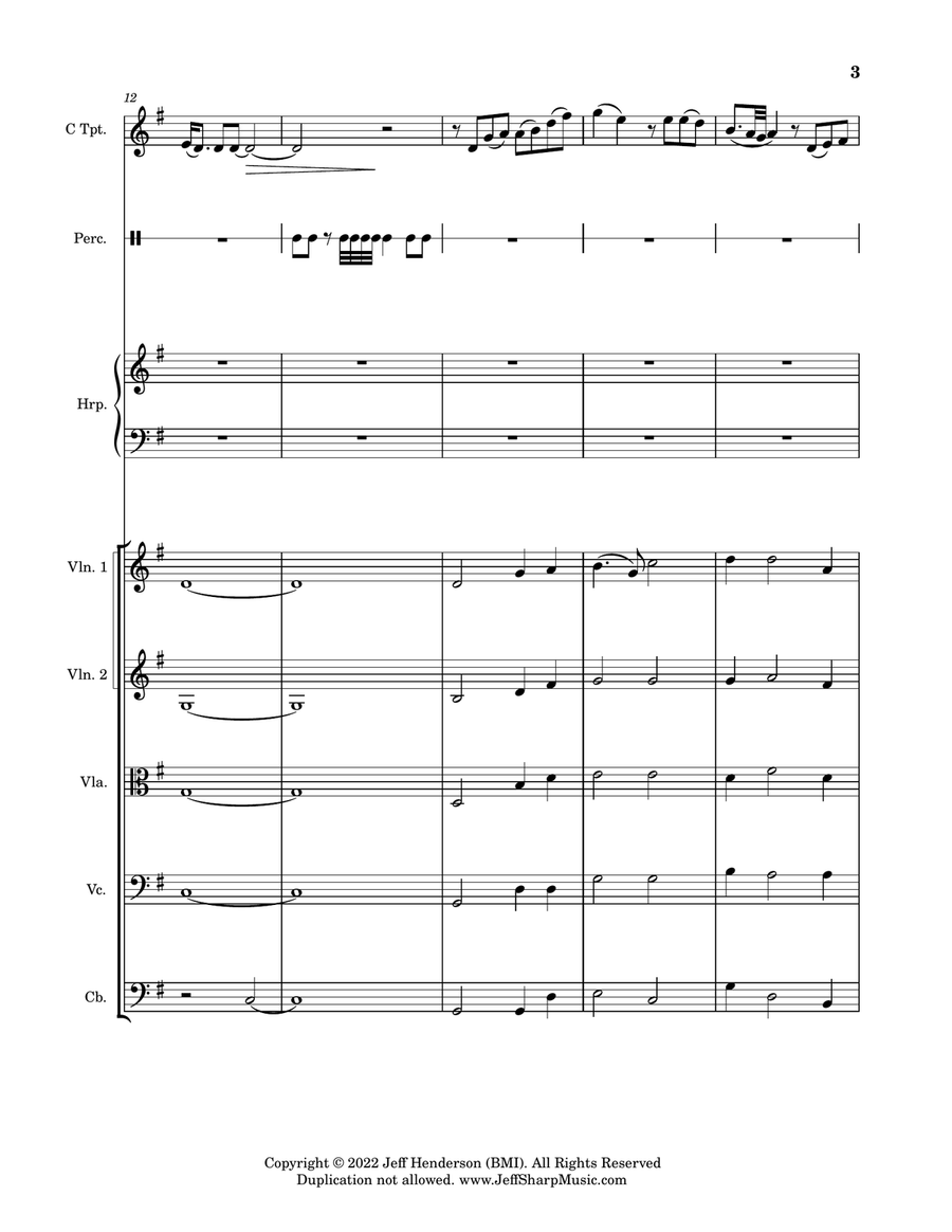 Doolittle Memoirs Large Ensemble scores gallery preview page 5