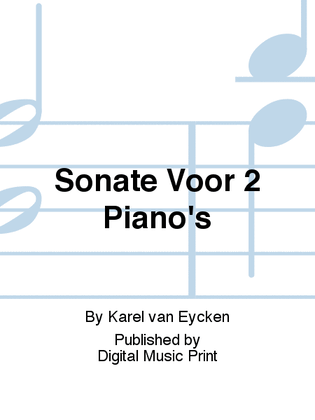 Sonate Voor 2 Piano's