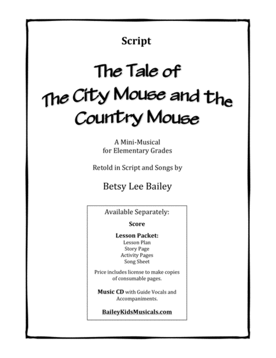 The Tale of the City Mouse and the Country Mouse - SCRIPT image number null