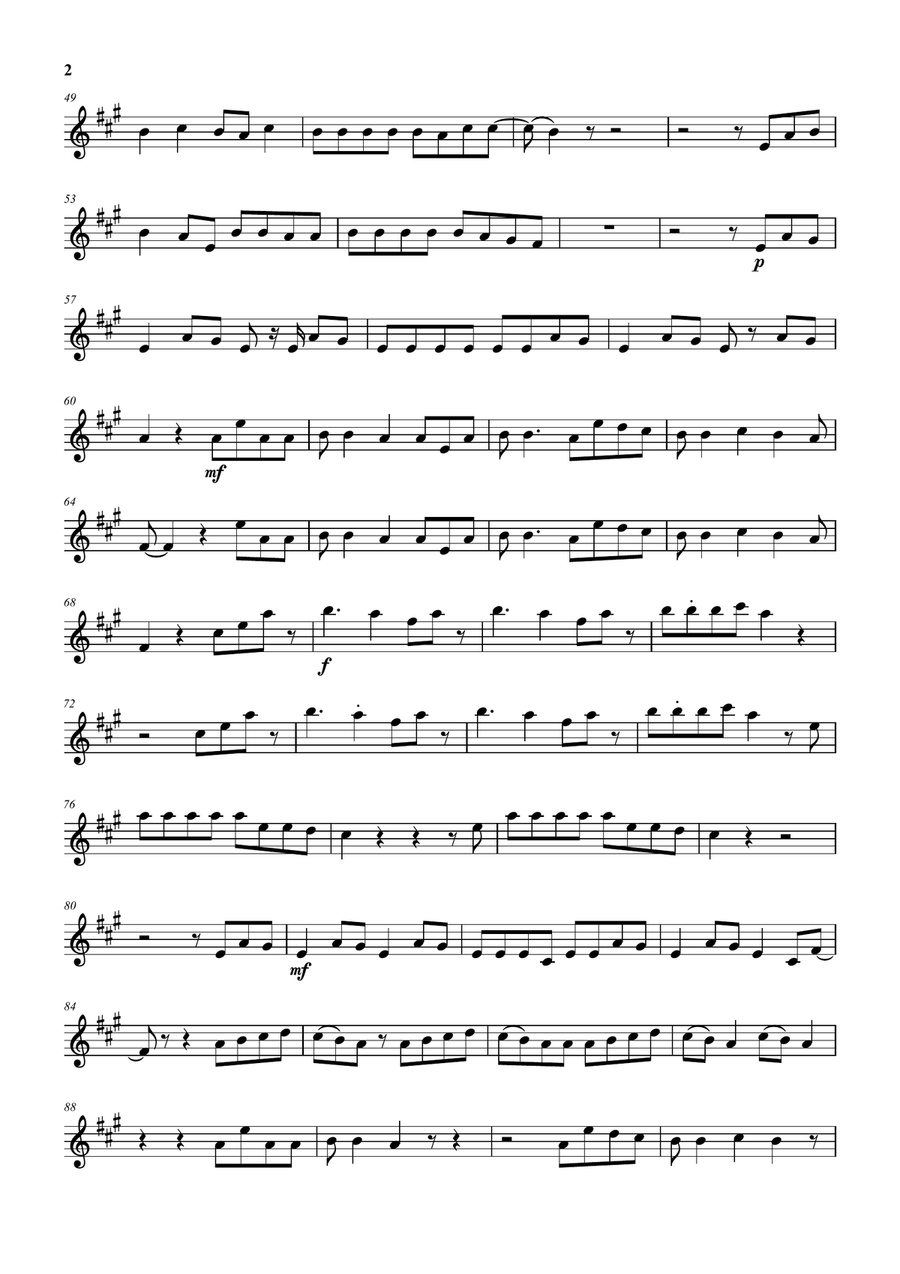 Cornelia Street Cornelia Street Alto Saxophone scores gallery preview page 2