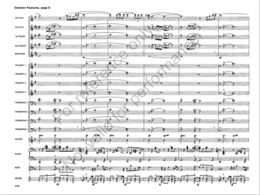 Greener Pastures Greener Pastures Jazz Ensemble scores gallery preview page 9