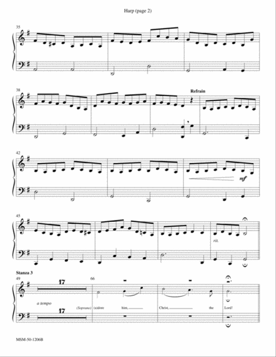 O Come, All Ye Faithful Choir scores gallery preview page 6