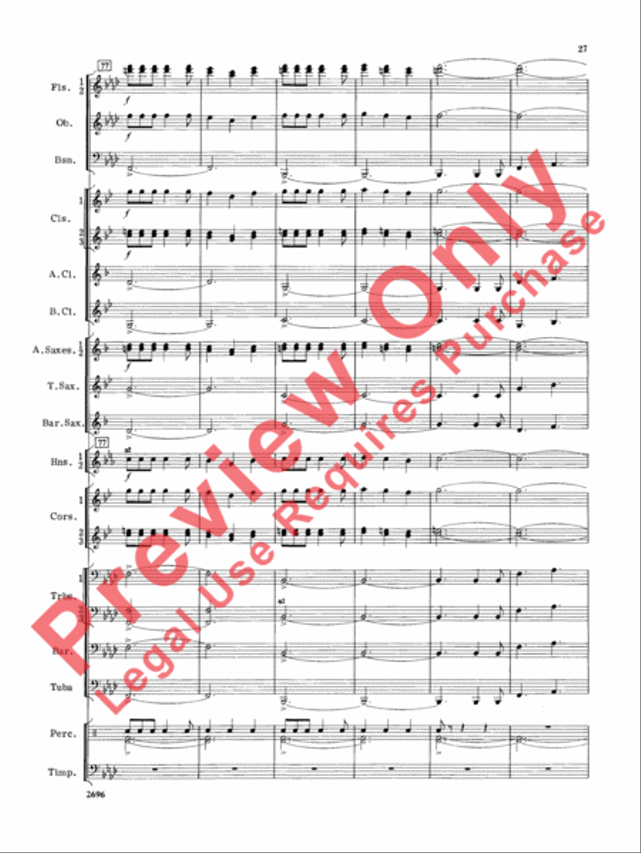 Hudson River Suite Hudson River Suite Concert Band scores gallery preview page 28