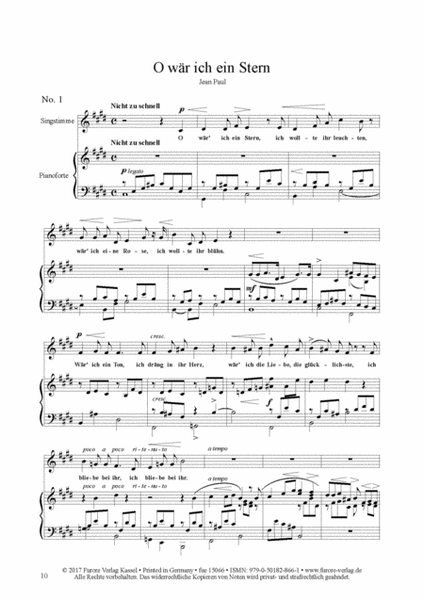 Acht Lieder op. 1 (1855)
