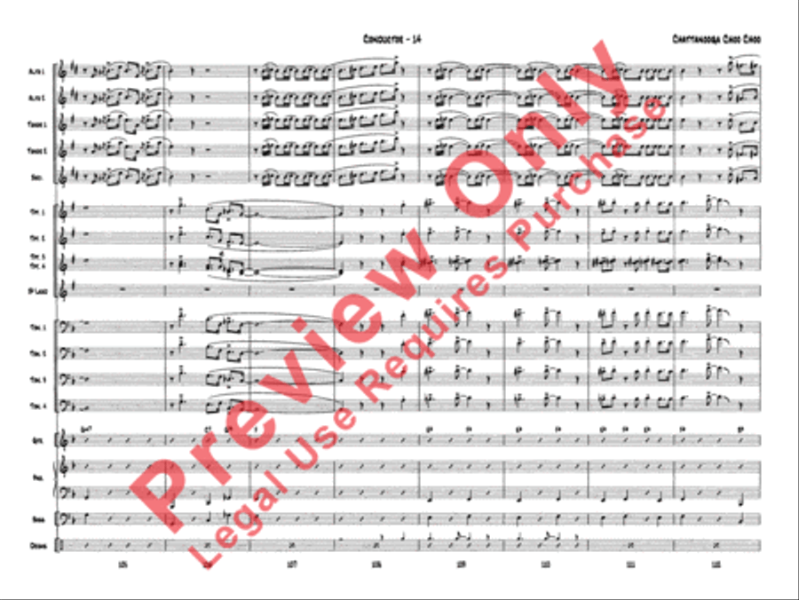Chattanooga Choo Choo Chattanooga Choo Choo Jazz Ensemble scores gallery preview page 16
