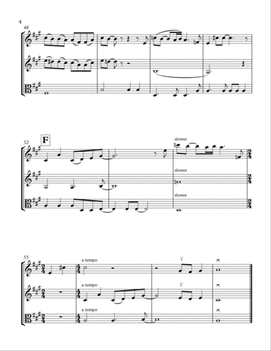 In My Life String Trio scores gallery preview page 5