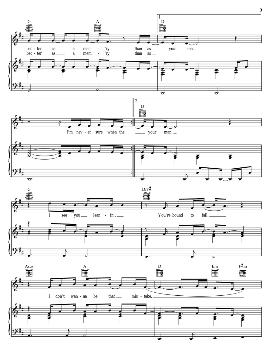 Better As A Memory Acoustic Guitar scores gallery preview page 3
