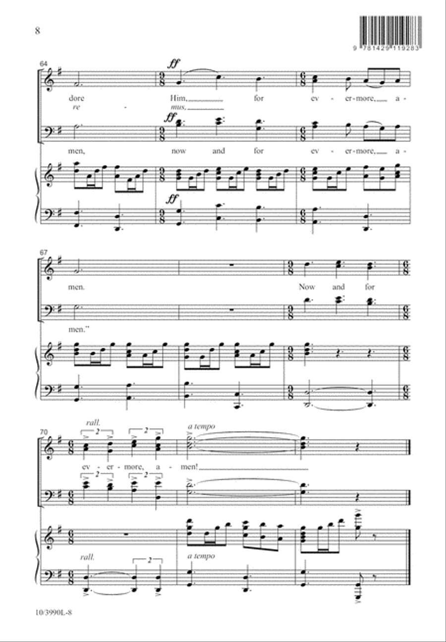 On Christmas Night 4-Part scores gallery preview page 9
