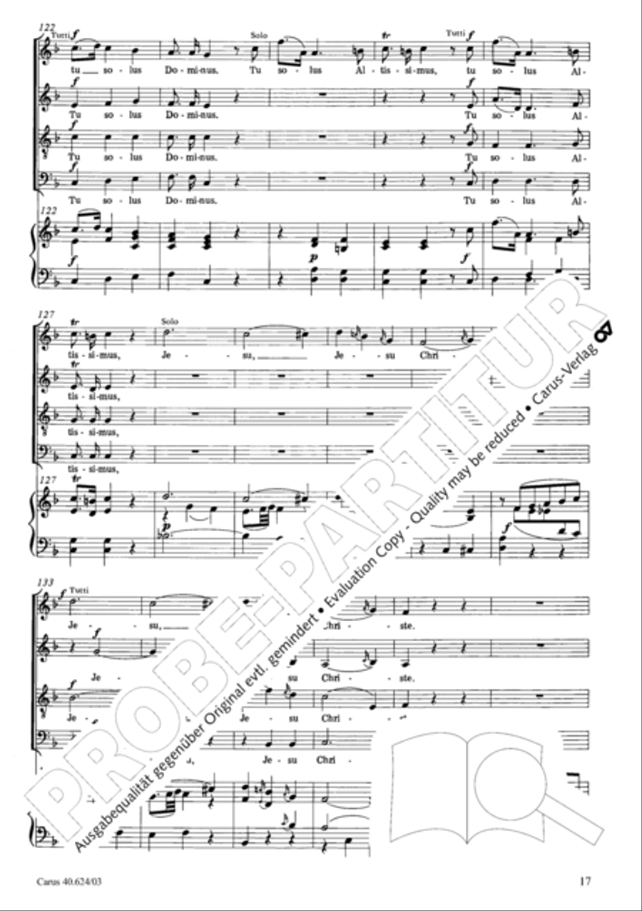 Missa brevis in F major Missa brevis in F major 4-Part scores gallery preview page 18