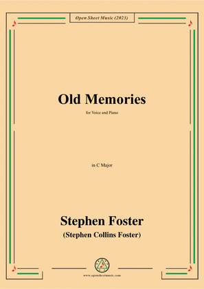 Book cover for S. Foster-Old Memories,in C Major