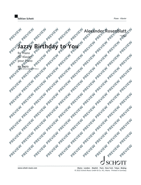 Jazzy Birthday to You