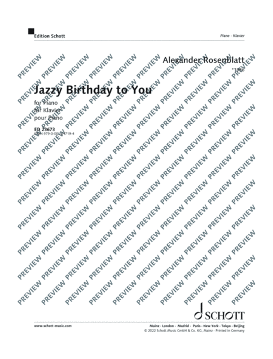 Jazzy Birthday to You Jazzy Birthday to You Piano Solo scores gallery preview page 2